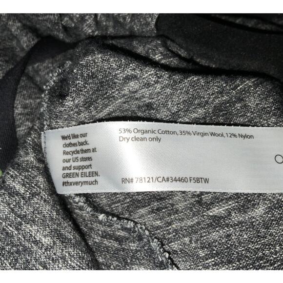 Eileen Fisher Organic Cotton/ Virgin Wool Blend Cowl Neck Hoodie XXS - Picture 4 of 6